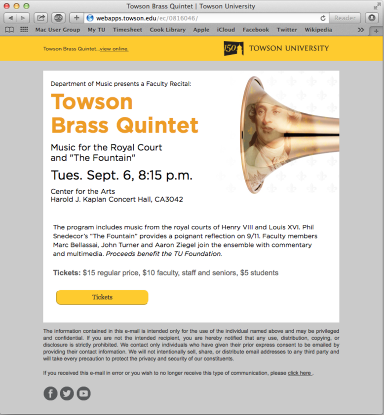 Towson Brass Quintet email