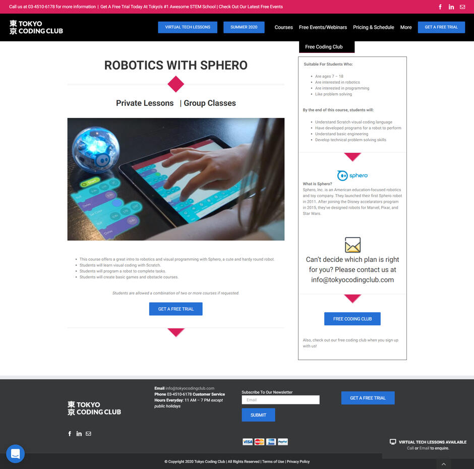 Tokyo Coding Club website